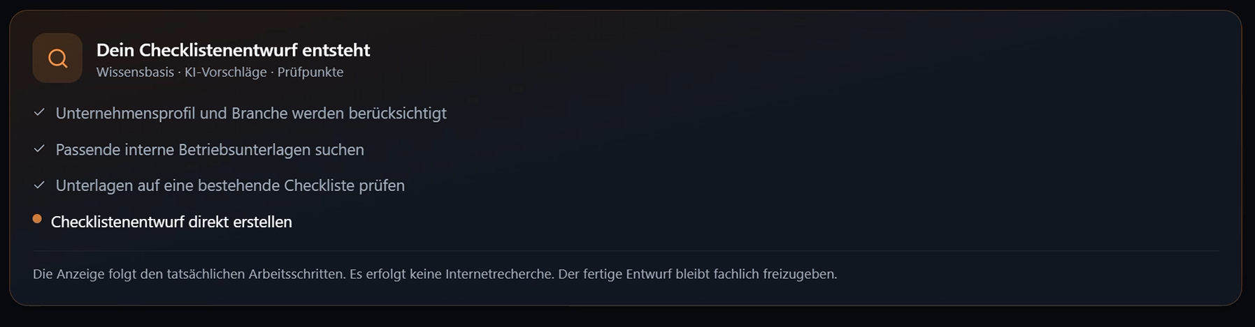 Frag KI Check: KI-Entwurf prüfen